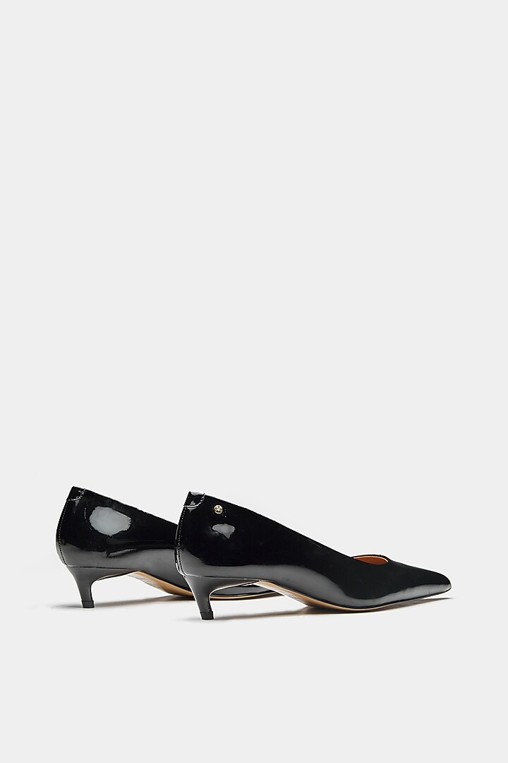 Black Genuine Leather Pumps by Oroh at Pernia's Pop Up Shop