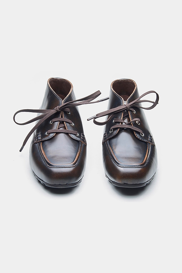 Brown Genuine Leather Shoes by Oroh at Pernia's Pop Up Shop