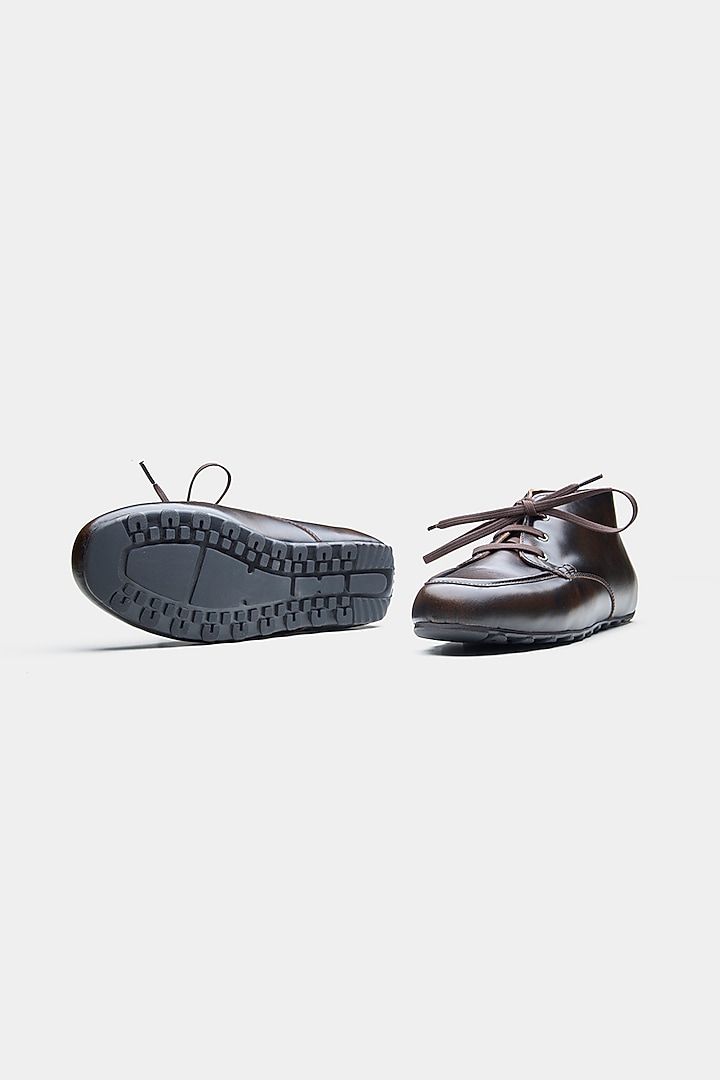Brown Genuine Leather Shoes by Oroh at Pernia's Pop Up Shop