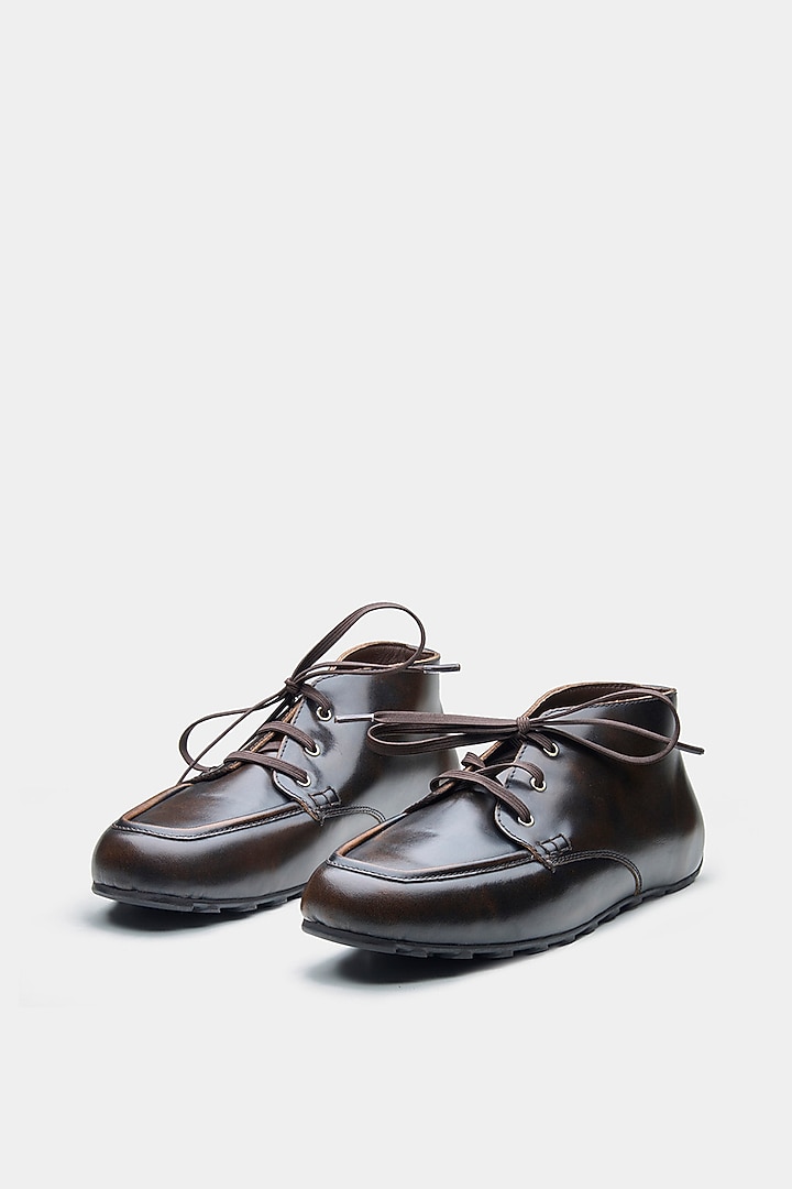 Brown Genuine Leather Shoes by Oroh at Pernia's Pop Up Shop