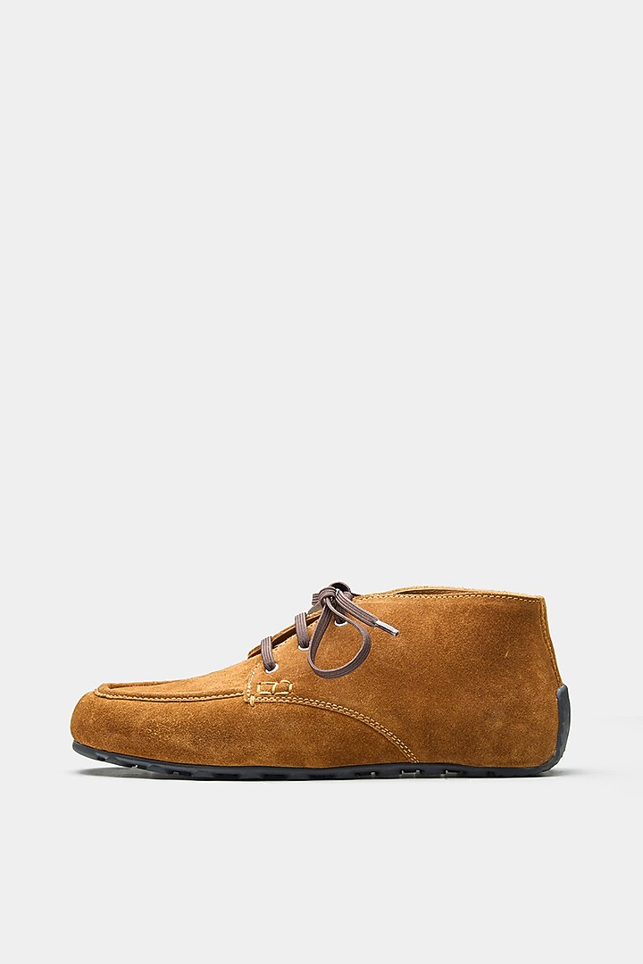 Tan Genuine Leather Shoes by Oroh at Pernia's Pop Up Shop