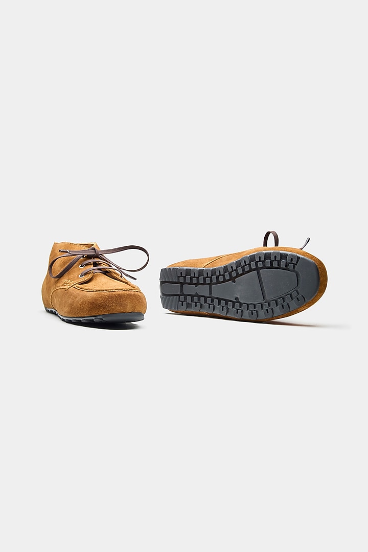 Tan Genuine Leather Shoes by Oroh at Pernia's Pop Up Shop