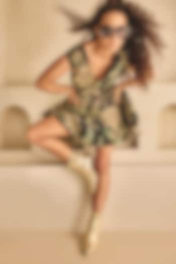 Gold Genuine Leather Ankle Boots by Oroh at Pernia's Pop Up Shop