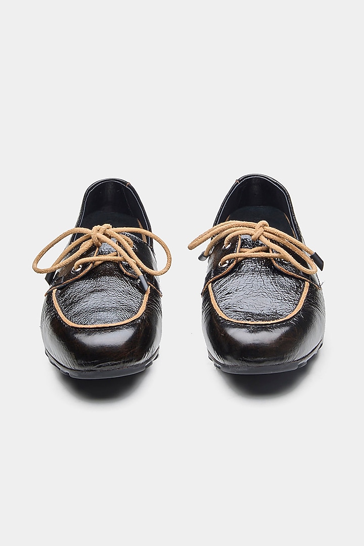 Black Genuine Leather Shoes by Oroh at Pernia's Pop Up Shop