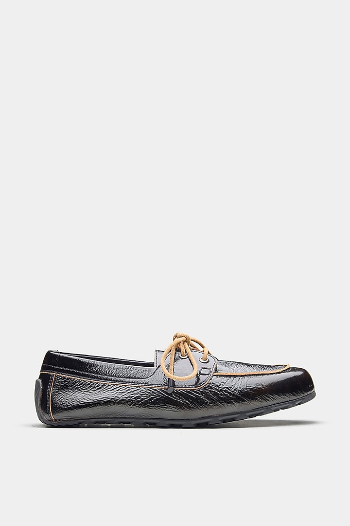 Black Genuine Leather Shoes by Oroh at Pernia's Pop Up Shop