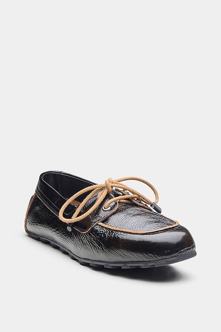 Black Genuine Leather Shoes by Oroh at Pernia's Pop Up Shop