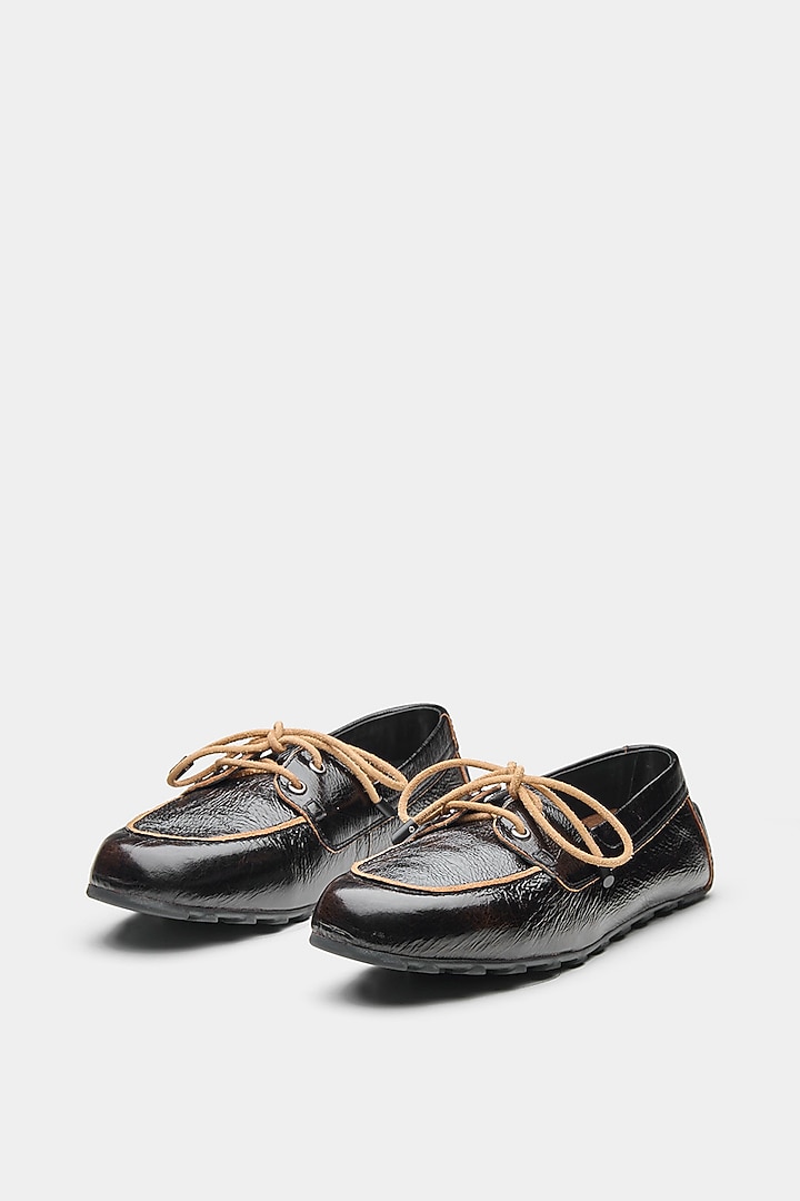Black Genuine Leather Shoes by Oroh at Pernia's Pop Up Shop