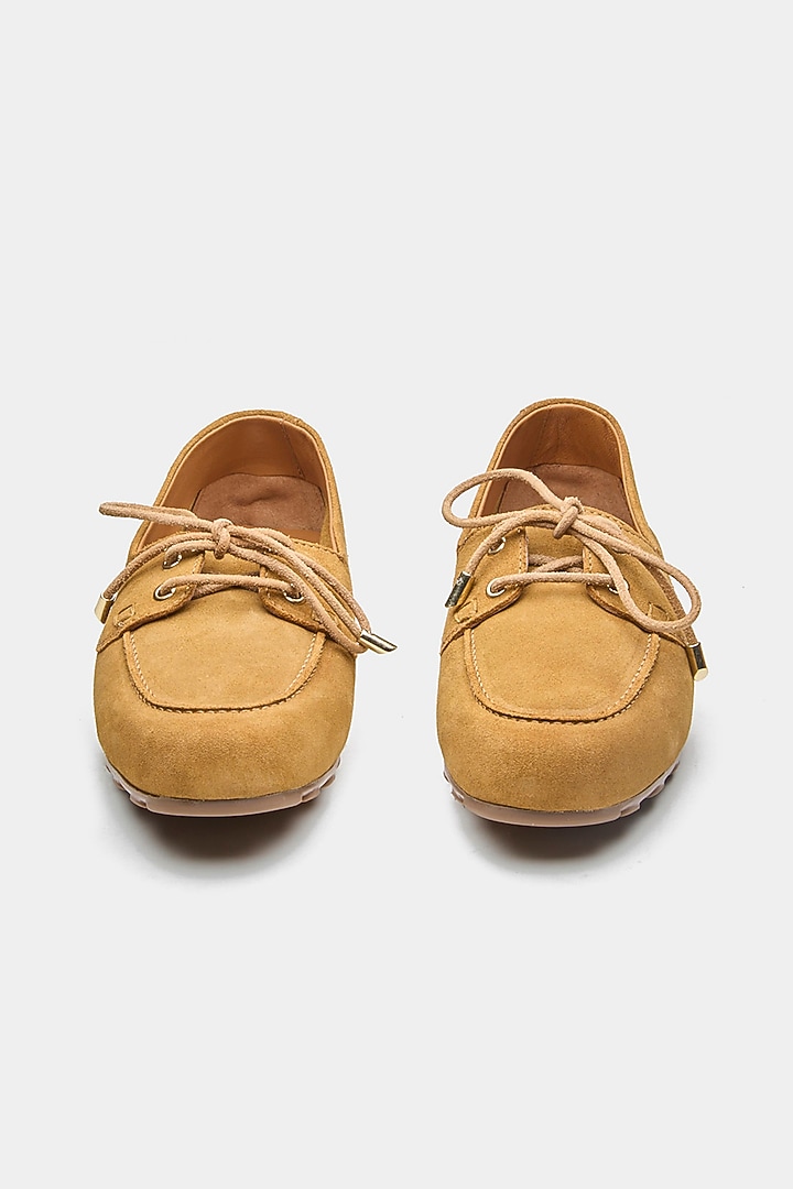 Tan Genuine Leather Shoes by Oroh at Pernia's Pop Up Shop