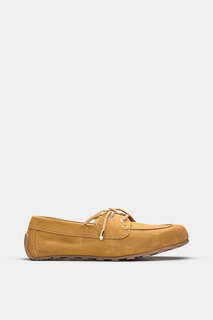 Tan Genuine Leather Shoes by Oroh at Pernia's Pop Up Shop