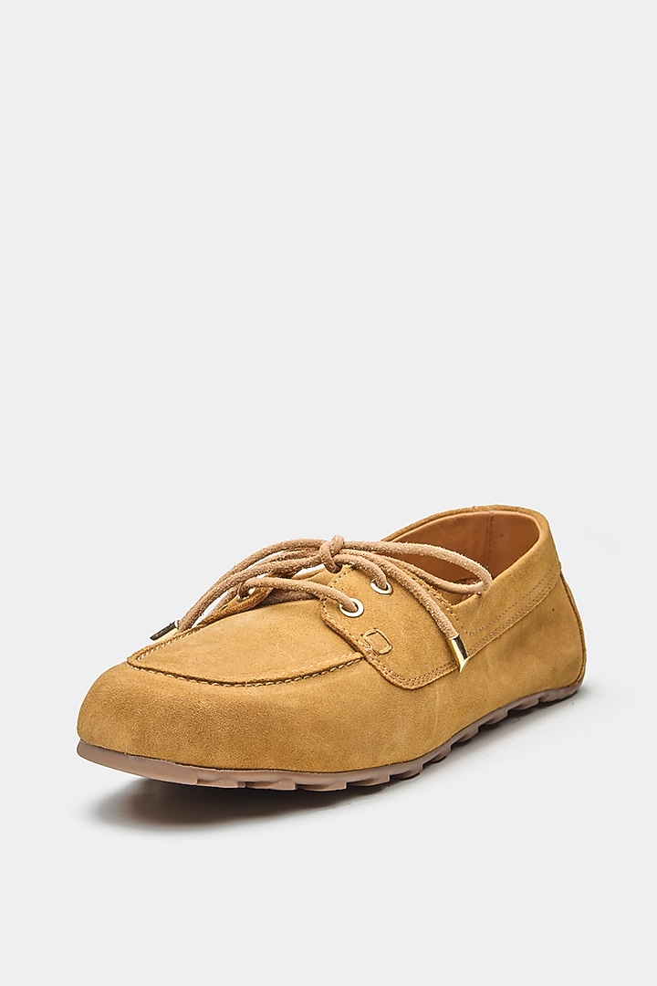 Tan Genuine Leather Shoes by Oroh at Pernia's Pop Up Shop