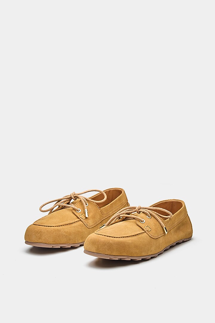 Tan Genuine Leather Shoes by Oroh at Pernia's Pop Up Shop