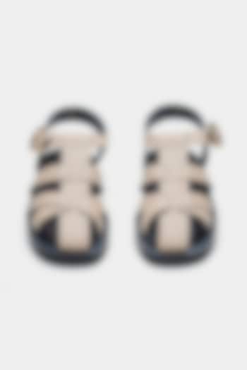 Nude Genuine Leather Flats by Oroh at Pernia's Pop Up Shop