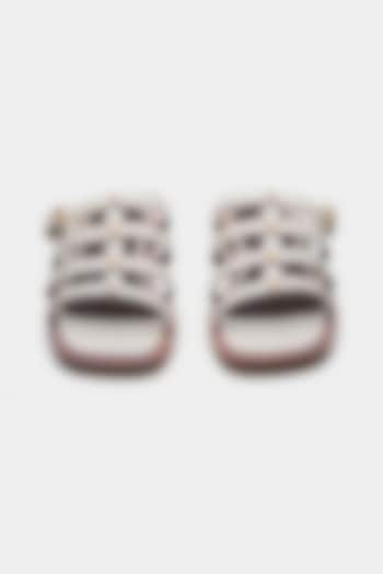 Nude Genuine Leather Flats by Oroh at Pernia's Pop Up Shop