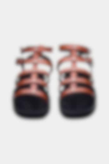 Brown Genuine Leather Flats by Oroh at Pernia's Pop Up Shop