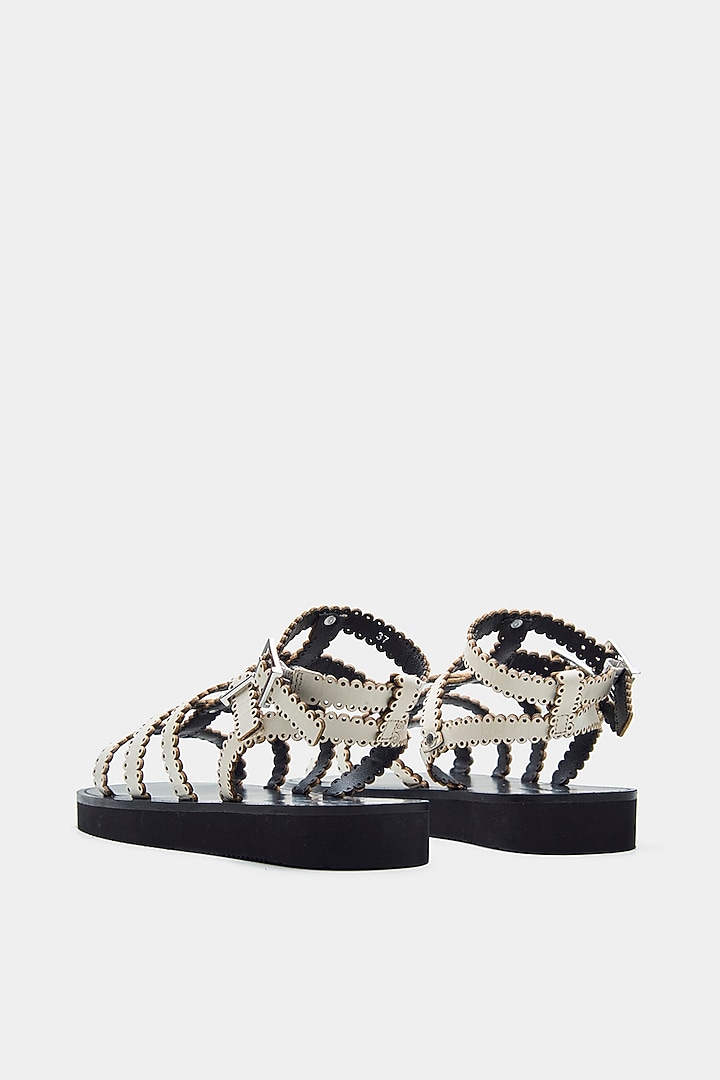 Nude Genuine Leather Flats by Oroh at Pernia's Pop Up Shop