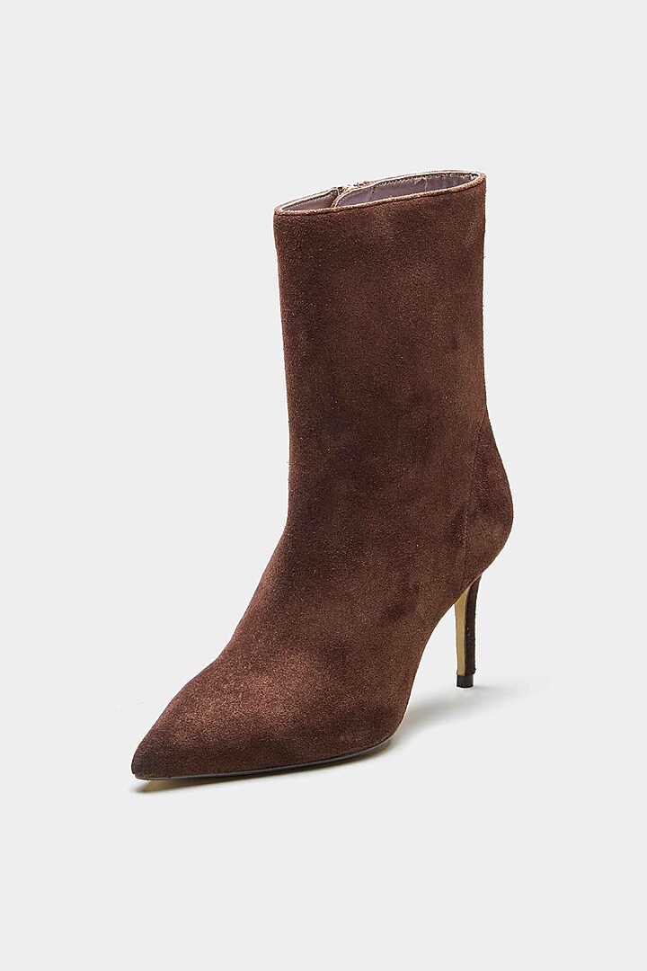 Brown Genuine Leather Ankle Boots by Oroh at Pernia's Pop Up Shop