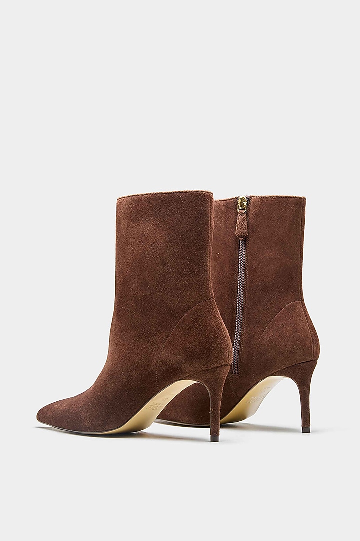 Brown Genuine Leather Ankle Boots by Oroh at Pernia's Pop Up Shop