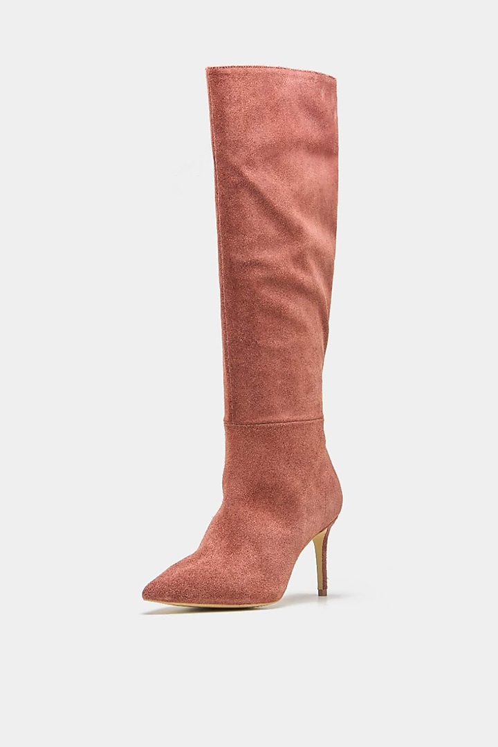 Brown Genuine Leather Long Boots by Oroh at Pernia's Pop Up Shop