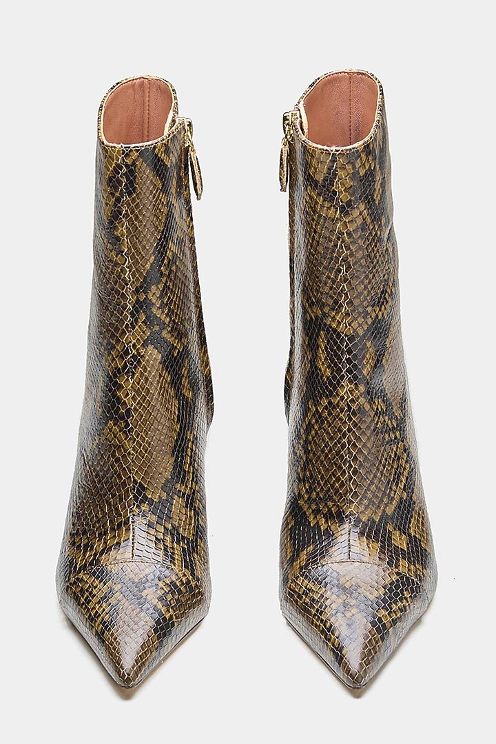 Multi-Colored Genuine Leather Ankle Boots by Oroh at Pernia's Pop Up Shop