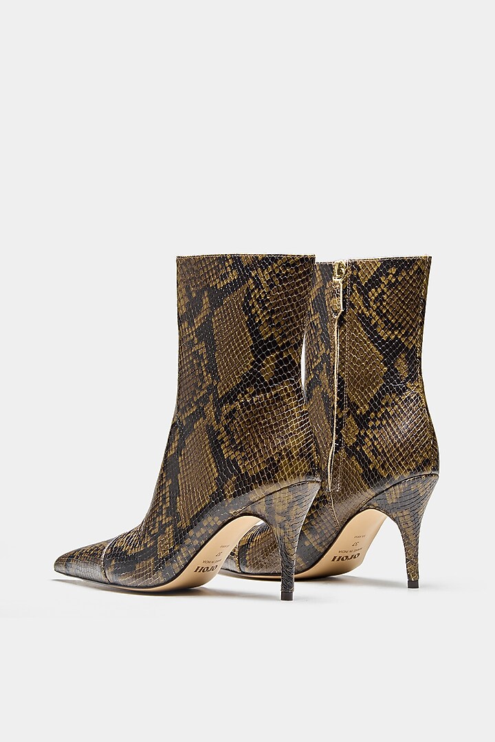 Multi-Colored Genuine Leather Ankle Boots by Oroh at Pernia's Pop Up Shop