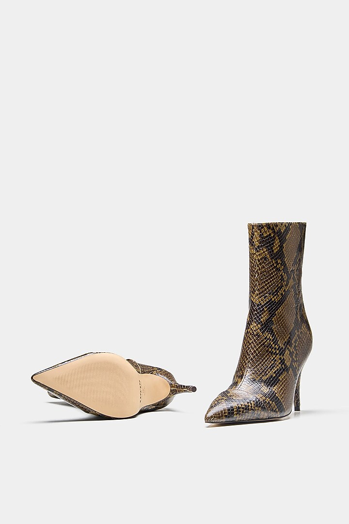 Multi-Colored Genuine Leather Ankle Boots by Oroh at Pernia's Pop Up Shop