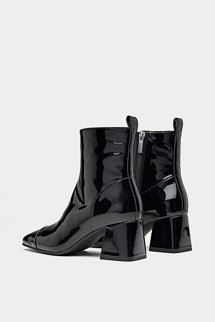Black Genuine Leather Ankle Boots by Oroh at Pernia's Pop Up Shop
