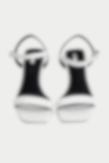 White Genuine Leather Heels by Oroh at Pernia's Pop Up Shop