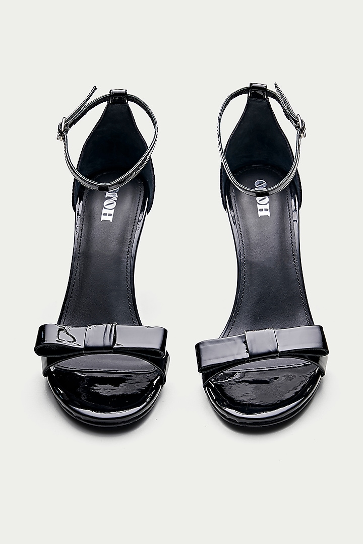 Black Genuine Leather Strappy Sandals by Oroh at Pernia's Pop Up Shop