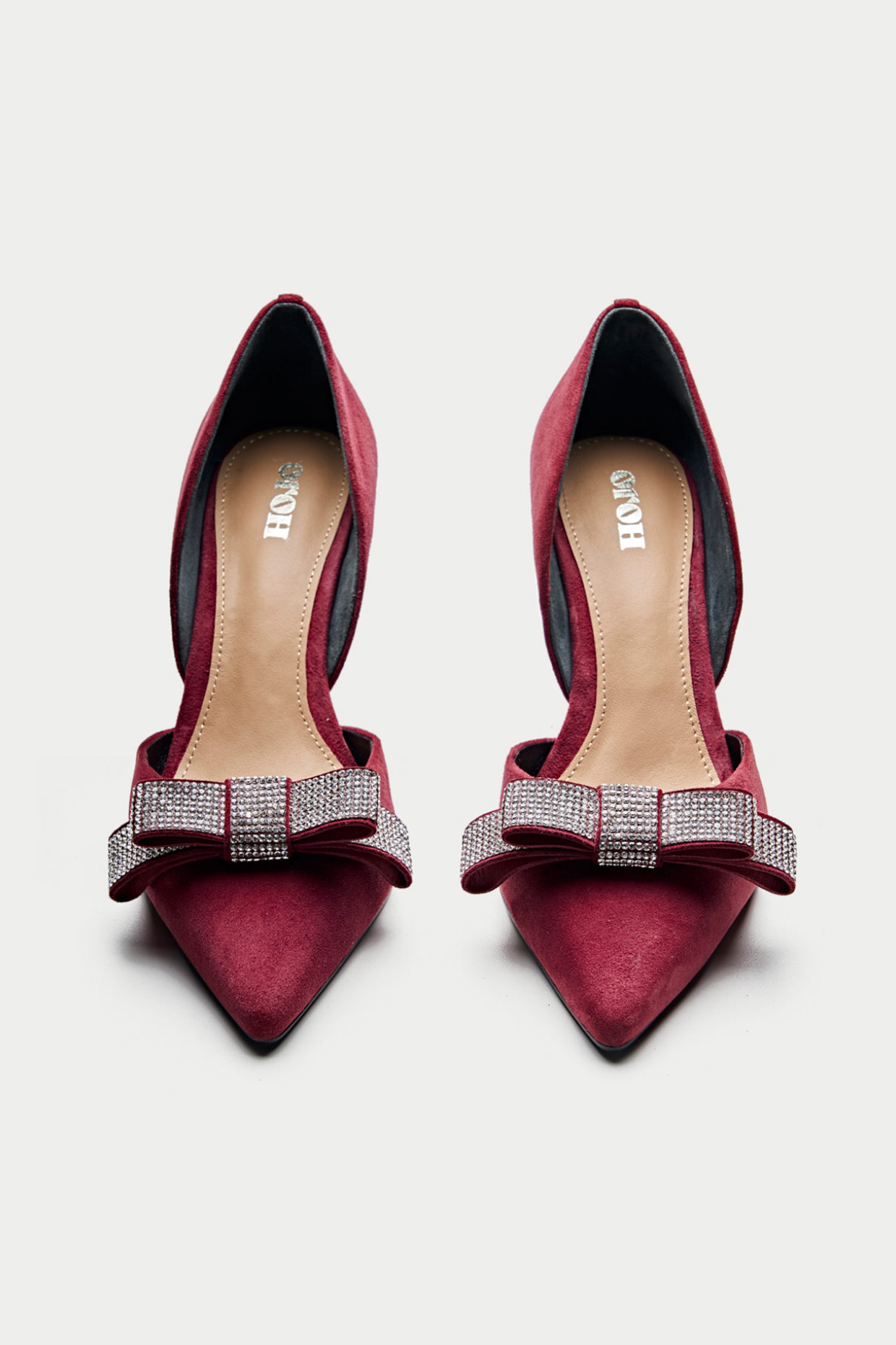 Maroon Rhinestone Bow Maroon Rhinestone Bow