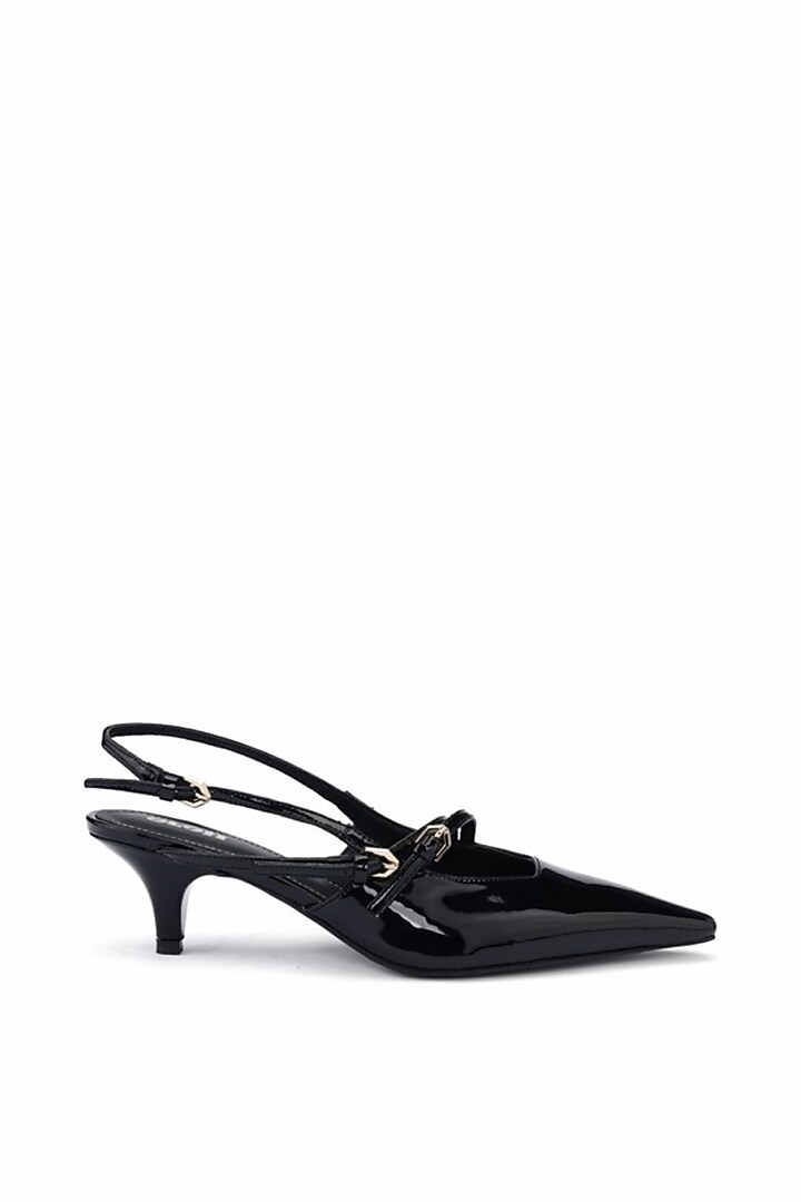 Black Genuine Leather Pump Heels by Oroh at Pernia's Pop Up Shop