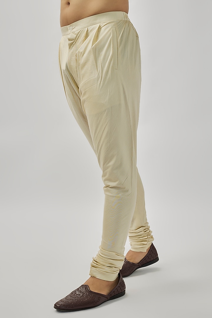 Beige Georgette Badla Embroidered Groom Sherwani Set by OSAA By Adarsh Men at Pernia's Pop Up Shop