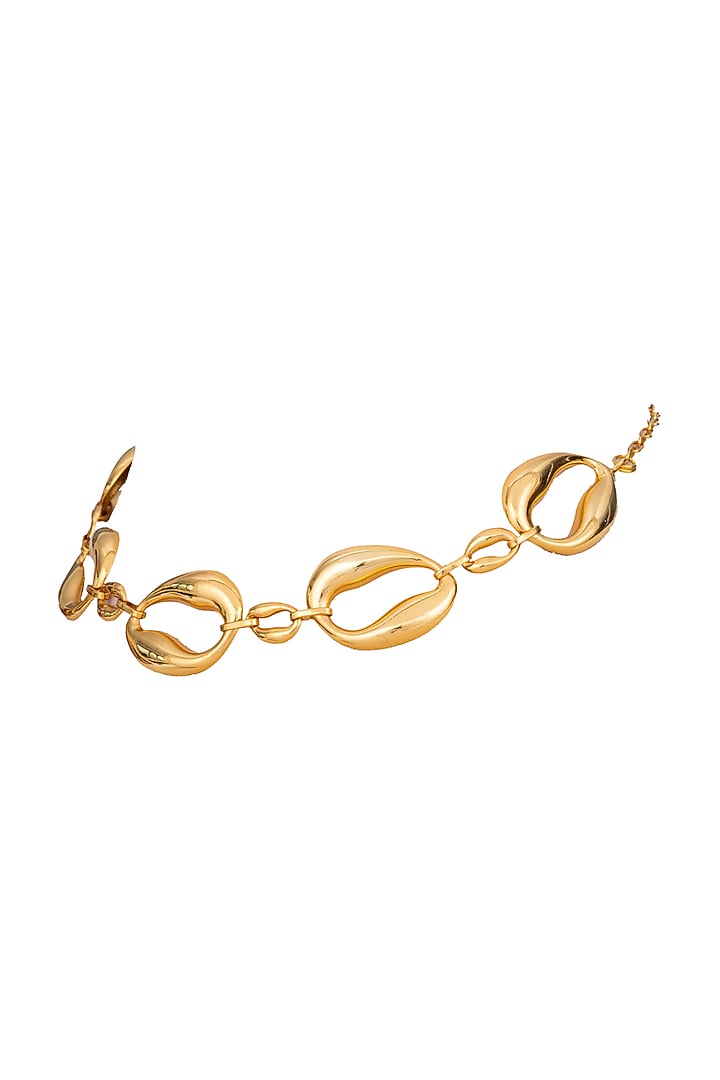 Gold Plated Necklace In Sterling Silver by OSVAG INDIA at Pernia's Pop Up Shop