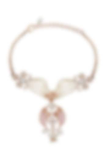 Rose Gold Finish Swarovski Crystal Choker Necklace by Outhouse at Pernia's Pop Up Shop