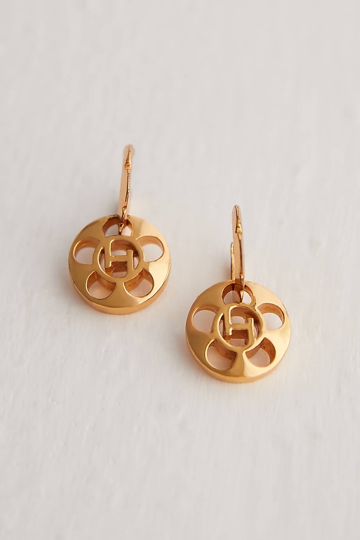 Gold Plated Drop Earrings by Outhouse at Pernia's Pop Up Shop