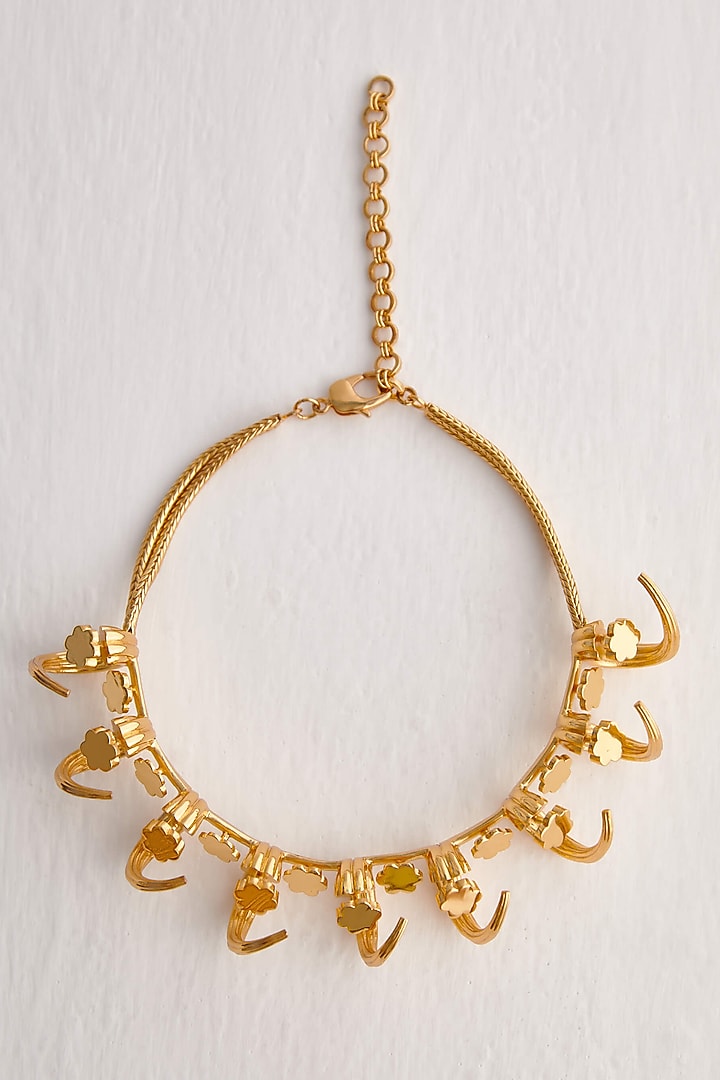 Gold Plated Tuscon Necklace by Outhouse at Pernia's Pop Up Shop