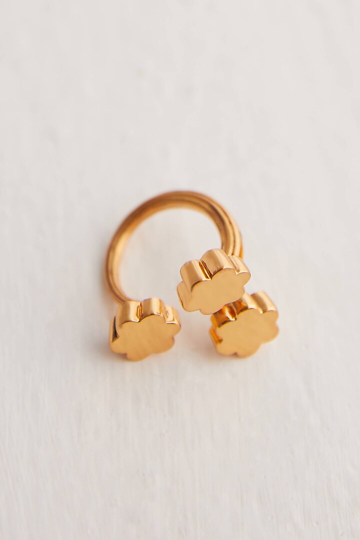Gold Plated Clump Ring by Outhouse at Pernia's Pop Up Shop