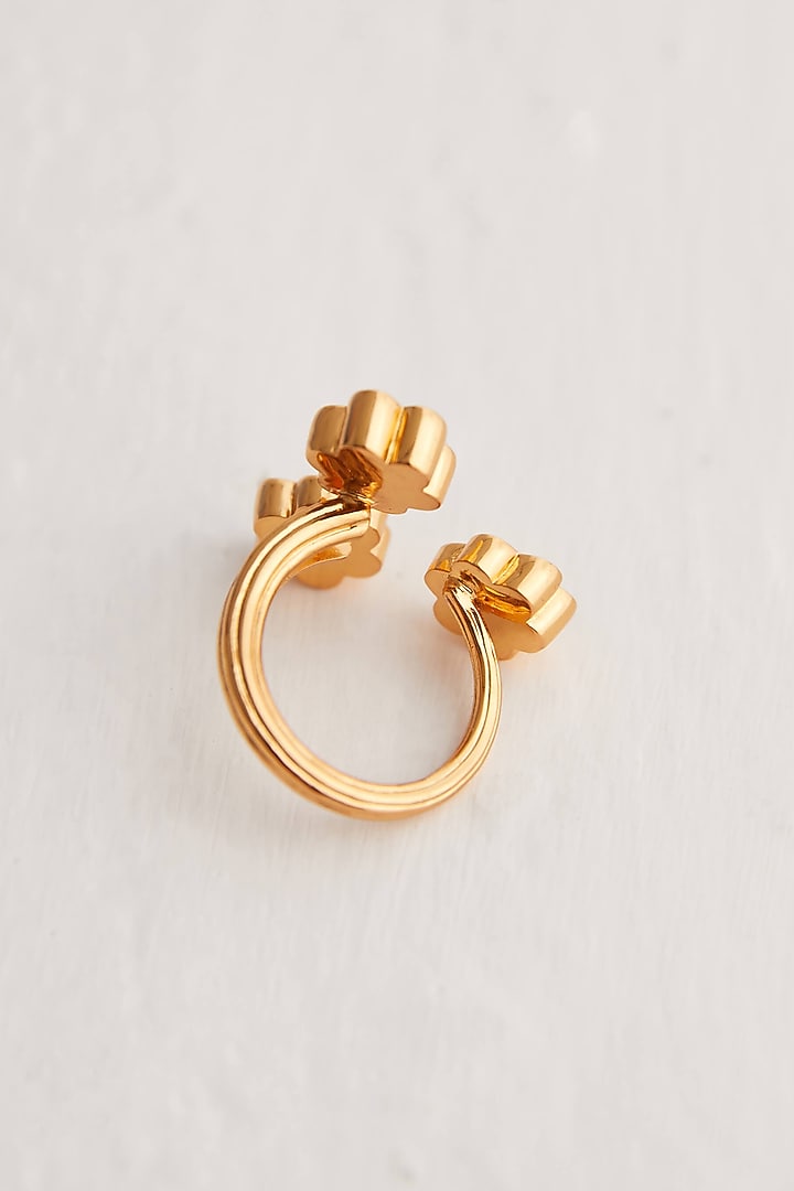 Gold Plated Clump Ring by Outhouse at Pernia's Pop Up Shop