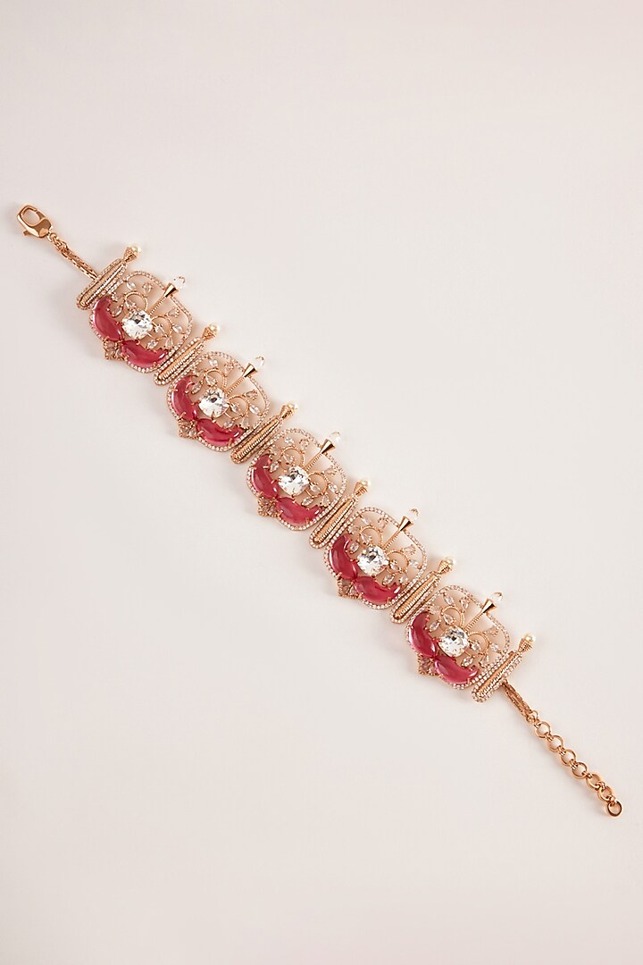 Rose Gold Plated Swarovski & Cubic Zircon La Praia Choker Necklace by Outhouse at Pernia's Pop Up Shop