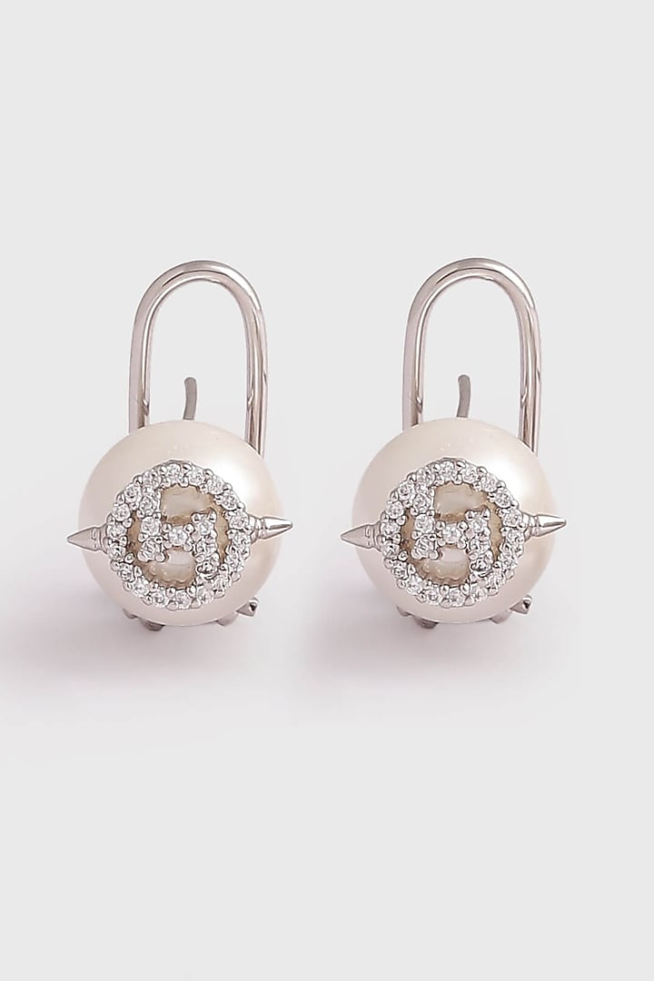 Silver Plated Swarovski Crystal Stud Earrings by Outhouse at Pernia's Pop Up Shop