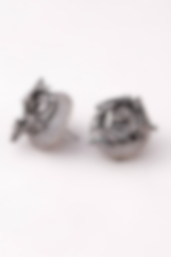 Silver Plated Crystal Stud Earrings by Outhouse
