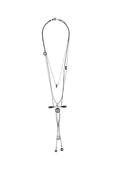 Gunmetal Plated Pearl Choker Necklace by Outhouse-LAYERINGS