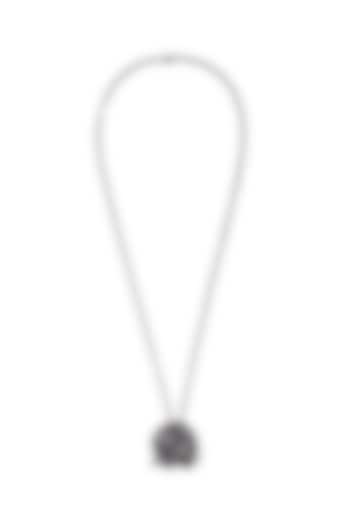 Silver Plated Swarovski Crystal & Pearl Pendant Necklace by Outhouse at Pernia's Pop Up Shop