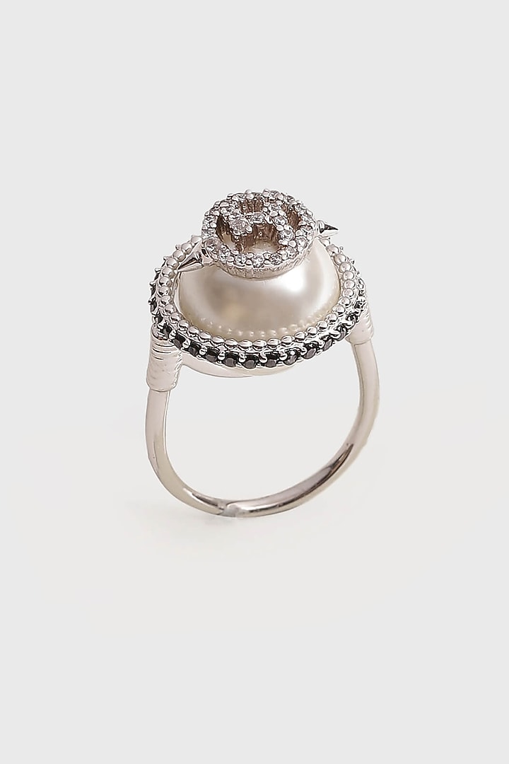 Silver Plated Swarovski Ring by Outhouse at Pernia's Pop Up Shop