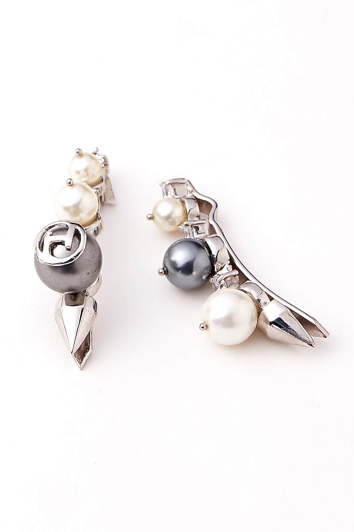 Silver Plated Swarovski Hair Clips by Outhouse at Pernia's Pop Up Shop