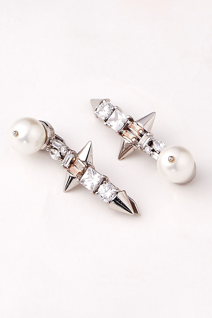 Silver Plated Swarovski Crystal Hair Clips by Outhouse at Pernia's Pop Up Shop