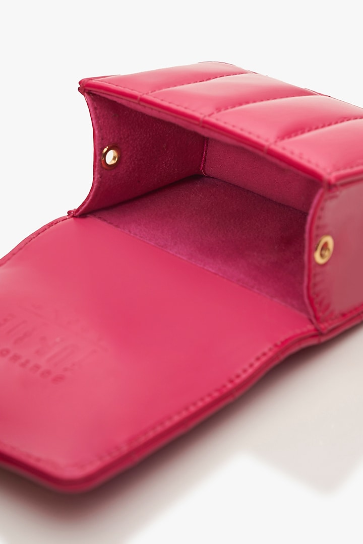 Fuchsia Pop Vegan Leather Nano Bag by Outhouse at Pernia's Pop Up Shop