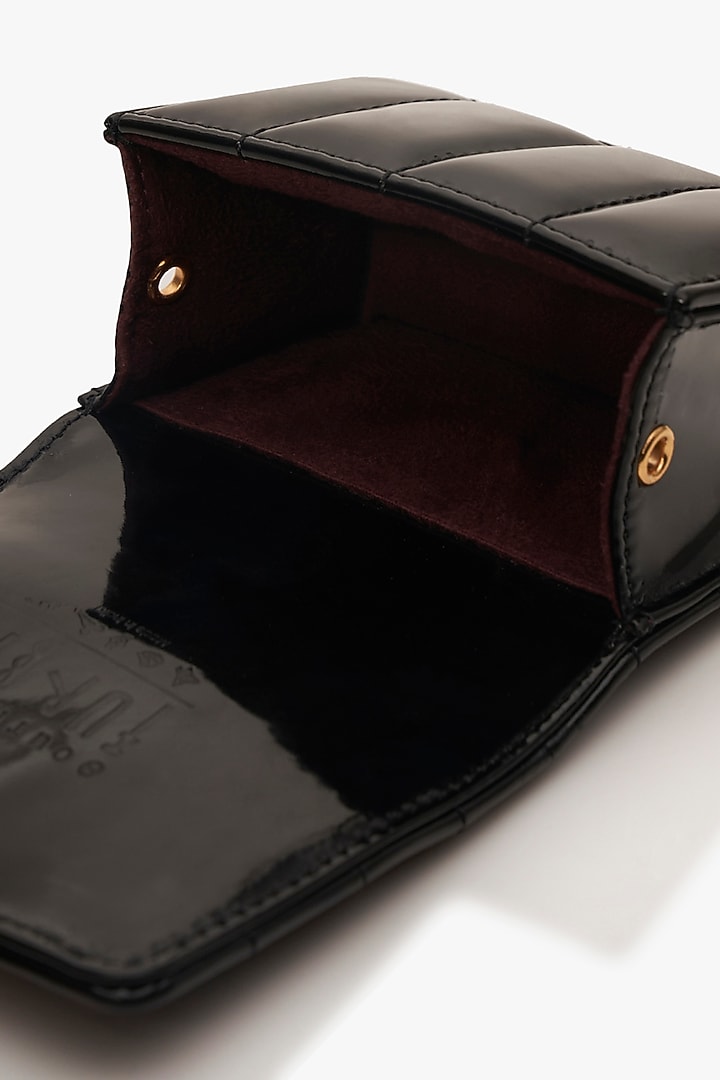 Noir Black Vegan Leather Nano Bag by Outhouse at Pernia's Pop Up Shop