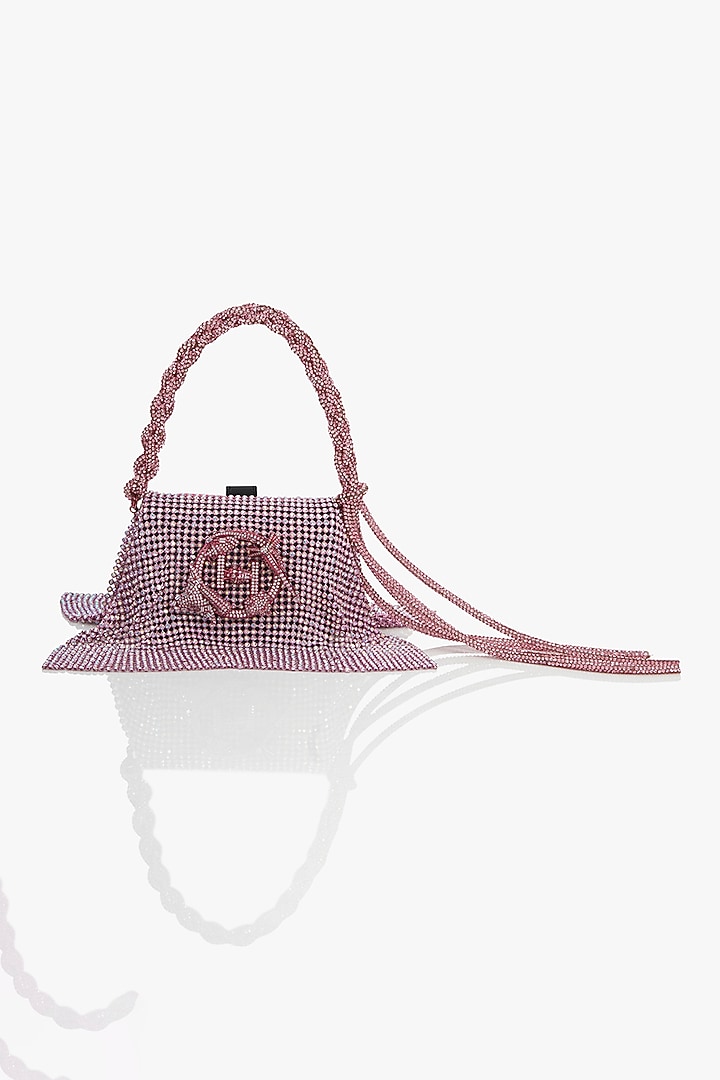 Posh Pink Crystal Furby Vegan Leather Nano Bag by Outhouse at Pernia's Pop Up Shop
