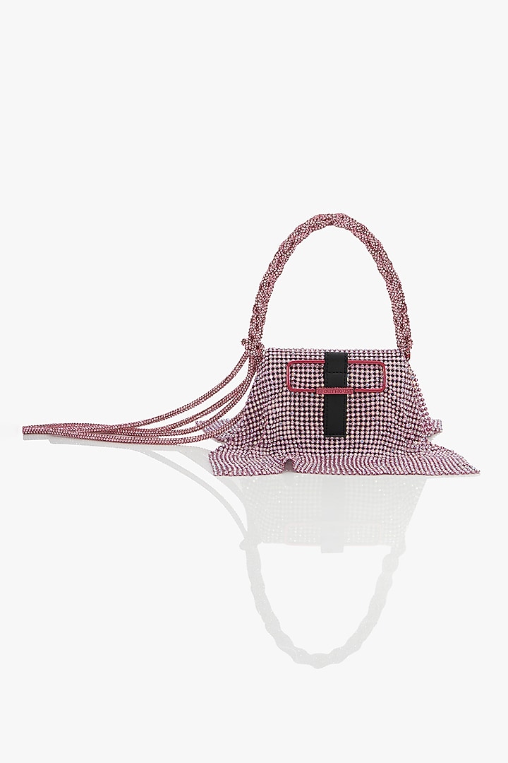 Posh Pink Crystal Furby Vegan Leather Nano Bag by Outhouse at Pernia's Pop Up Shop