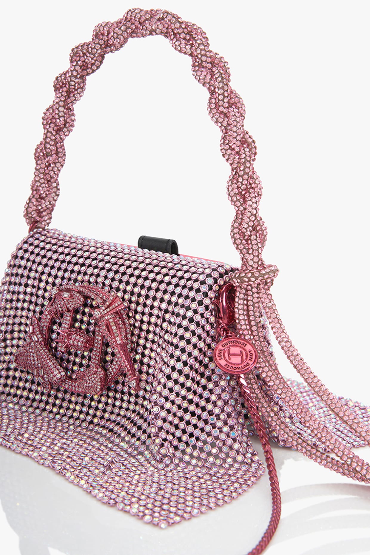 Posh Pink Crystal Furby Vegan Leather Nano Bag by Outhouse